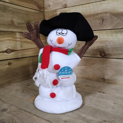 Gemmy animated singing and dancing shops snowman