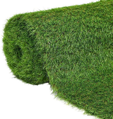 35mm Artificial Grass - 0.5m x 3m - Natural and Realistic Looking Fake Lawn Astro Turf