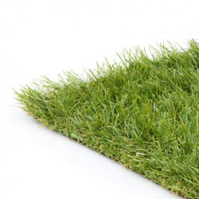 35mm Artificial Grass - 5m x 1m - Natural and Realistic Looking Fake Lawn Astro Turf