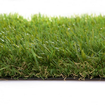 35mm Artificial Grass - 5m x 1m - Natural and Realistic Looking Fake Lawn Astro Turf