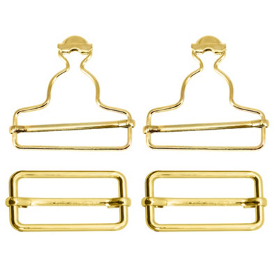 35mm Dungarre Buckle with Slider Buckle, Metal Bib Overalls Brace ...