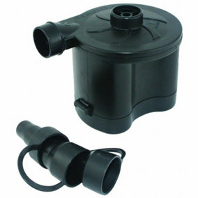 35w Electric Air Pump Inflator Camp Air Bed Mattress Pool Compressor Battery