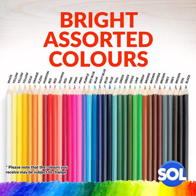 36 Colouring Pencils for Adults and Children Coloured Pencils for Children Pencil Crayons in 20 Assorted