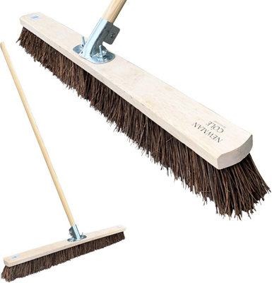 36 Inch Stiff PVC Platform Broom 92cm Extra-Large Outdoor Yard Sweeper ...