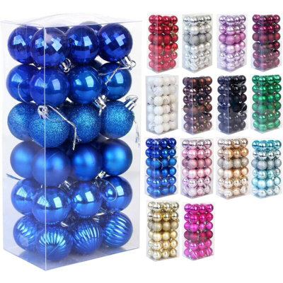 36 Pack Unbreakable Christmas bauble for Christmas tree decoration ...