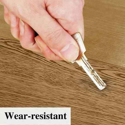 36 pcs self adhesive vinyl floor planks, wood effect PVC peel and stick flooring, 5 m² coverage