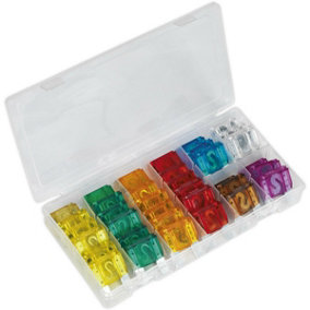 36 Piece Automotive MAXI Blade Fuse Assortment - 20A to 100A - Partitioned Box