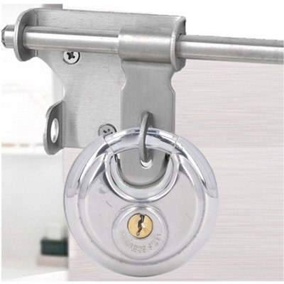 36-Piece Set of 70mm 201 Stainless Steel Keyed Disc Padlocks with Matching Keys for Home Security