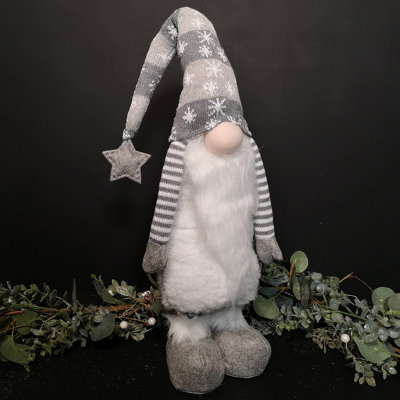 36" Standing Bearded Grey & White Gonk with Extendable Legs Christmas Decoration Price Comparisons | Compare The Build