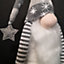 36" Standing Bearded Grey & White Gonk with Extendable Legs Christmas Decoration