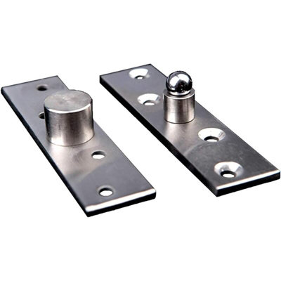 4-Piece 360° Rotating Concealed Stainless Steel Hinges – Small & Large Sizes, Pivot Hinges For Doors, Cabinets, Wardrobes, And Wooden Frames