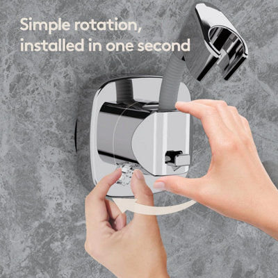 360 degree Rotating Shower Head Holder with Suction Cup 10kg Load ...