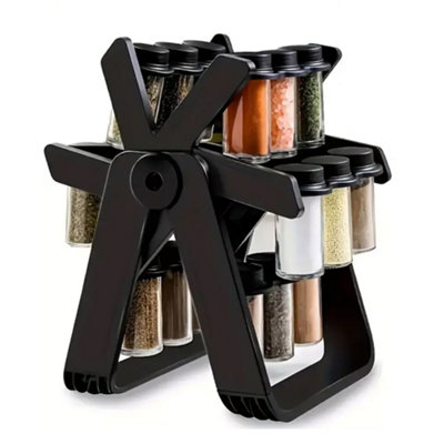 360-degree rotating spice rack, fragrant spice rack, seasoning rack ...