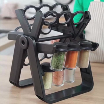 360-degree rotating spice rack, fragrant spice rack, seasoning rack ...