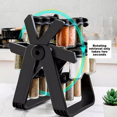 360-degree rotating spice rack, fragrant spice rack, seasoning rack ...