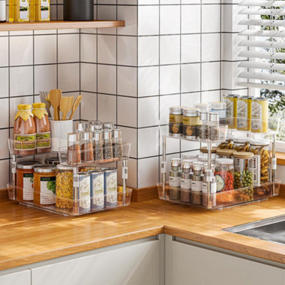 Organizador De Baño Kitchen Spice Rack With Sliding Cabinet Door