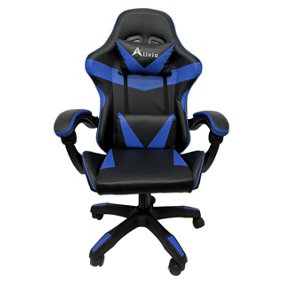 360 DEGREES Reclining Swivel Gaming Chair  BLUE
