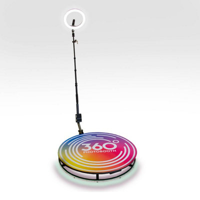 360 Photo Video booth 100cm Platform Rotating Selfie Spinner - 4