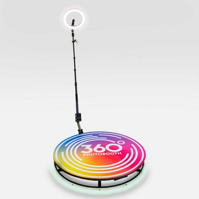 360 Photo Video booth 115cm Platform Rotating Selfie Spinner Party ...