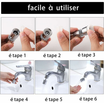 SIMAX 4-Pack Universal Faucet Aerator For Kitchen Sink - Chrome Mixer Head