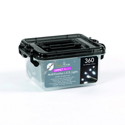 360 White LED Compact Lights with Timer - Elegant Illumination