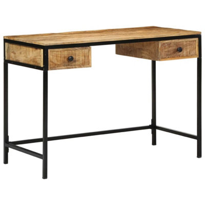 B&Q -  Desk 105X50X75 Cm Solid Wood Mango