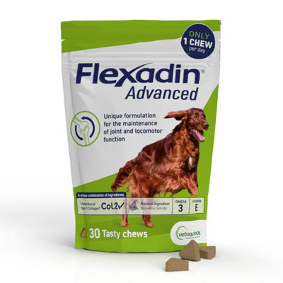 Flexadin Advanced Joint Care Supplement For Dogs 30 Chews from B&Q