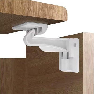 B&Q Upgraded Invisible Baby Proofing Cabinet Latch Locks Children Proof Cupboard Drawers Latches Adhesive Easy Installation