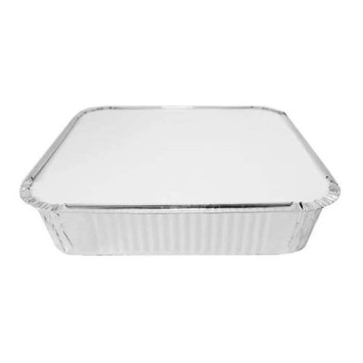 We Can Source It Ltd Aluminium Foil Food Containers No 2 With Lids 750 Pack Durable Takeaway Meal Prep Catering Stackable Bulk from B&Q