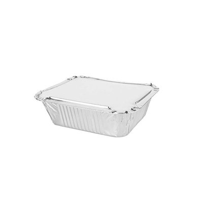 We Can Source It Ltd  50 Aluminium Foil Containers With 50 Lids No 6A Reusable Food Safe Stackable Takeaway Storage Meal Prep Uses from B&Q
