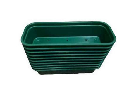  - Pack Of 10 Mini Greenhouse Seed Trays 22Cm X 8Cm X 4.5Cm Propagation Growing Starter Trays