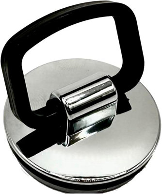 Taps2Traps Chrome Plated Bathroom Basin Sink Plug Easy Grip Pull Handle 38mm Diameter from B&Q