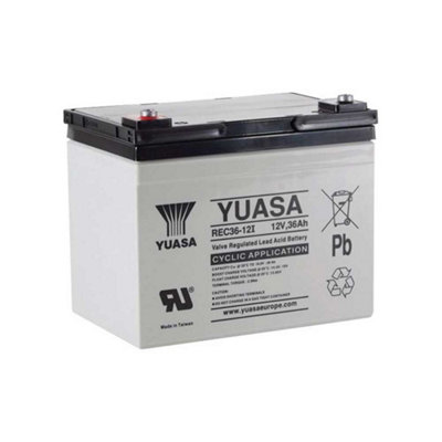 Yuasa Rec36-12 36Ah 12V Agm Vrla Battery(F11 M6) from B&Q