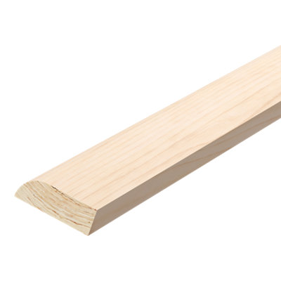  - Planed Neutral Pine Rounded Architrave (L)2100mm (W)44mm (T)15mm