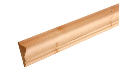  - Planed Neutral Pine Torus Dado Rail (L)2400mm (W)45mm (T)20mm
