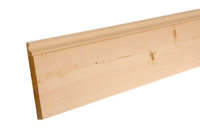 - Planed Neutral Pine Ogee Skirting Board (L)2400mm (W)144mm (T)19.5mm