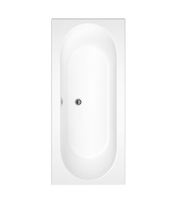 Cooke & Lewis Sovana Rectangular Straight Bath (L)180Cm (W)80Cm from B&Q