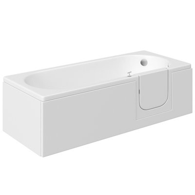 Cooke & Lewis White Rectangular Rh Bath Easy-Access (L)170Cm (W)70Cm from B&Q