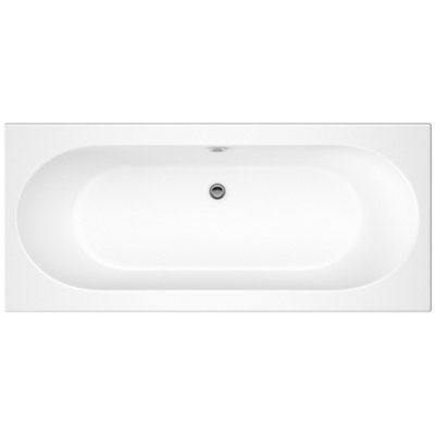 Cooke & Lewis Sovana White Rectangular Straight Bath (L)160Cm (W)75Cm from B&Q