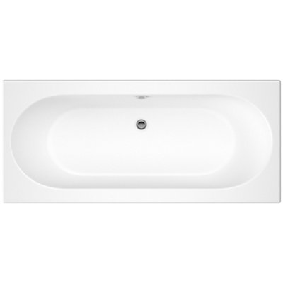 Cooke & Lewis Sovana White Rectangular Straight Bath (L)180Cm (W)80Cm from B&Q