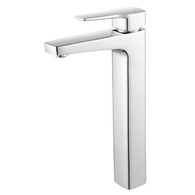 GoodHome Teesta Tall Square Sink Or Worktop Mono Mixer Tap from B&Q
