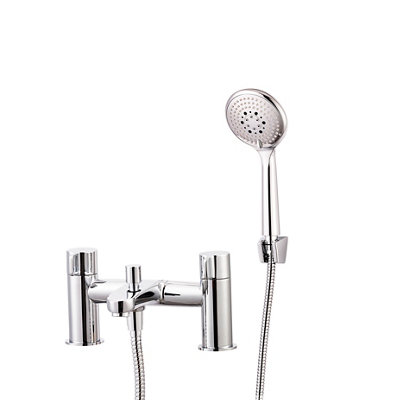 GoodHome Cavally Chrome Effect Mixer Tap With Shower Kit from B&Q