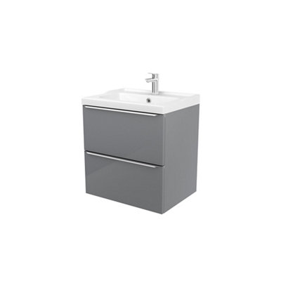 GoodHome Imandra Grey Freestanding Vanity Unit & Basin SetIncludes Lana Basin (W)604mm from B&Q