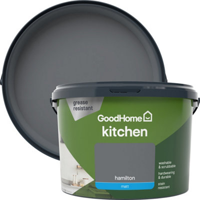 GoodHome Kitchen Hamilton Matt Wall & Ceiling Emulsion Paint2.5L from B&Q