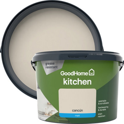 GoodHome Kitchen Cancun Matt Wall & Ceiling Emulsion Paint2.5L from B&Q