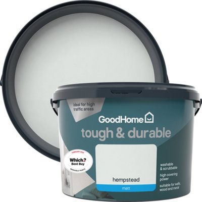 GoodHome Tough & Durable Hempstead Matt Wall & Ceiling Emulsion Paint2.5L from B&Q