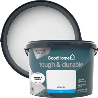 GoodHome Tough & Durable Alberta Matt Wall & Ceiling Emulsion Paint2.5L from B&Q