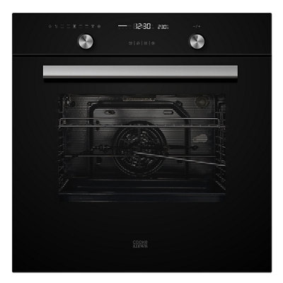 Cooke & Lewis Clmfbla Built-In Single Multi-Function Electric OvenBlack from B&Q