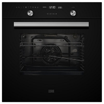 Cooke & Lewis Clpybla Built-In Single Multi-Function Electric OvenBlack from B&Q
