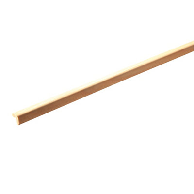  - Planed Pine Angled Edge Moulding (L)2400mm (W)15mm (T)12mm
